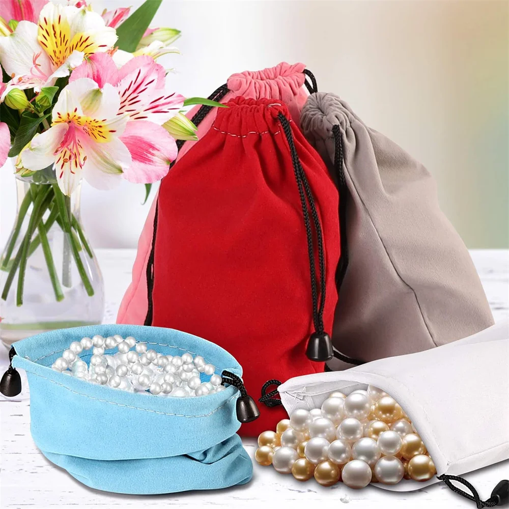 Сумка бархатная для ювелирных изделий упаковка из 25 больших сумок 6 75 х4 дюймов