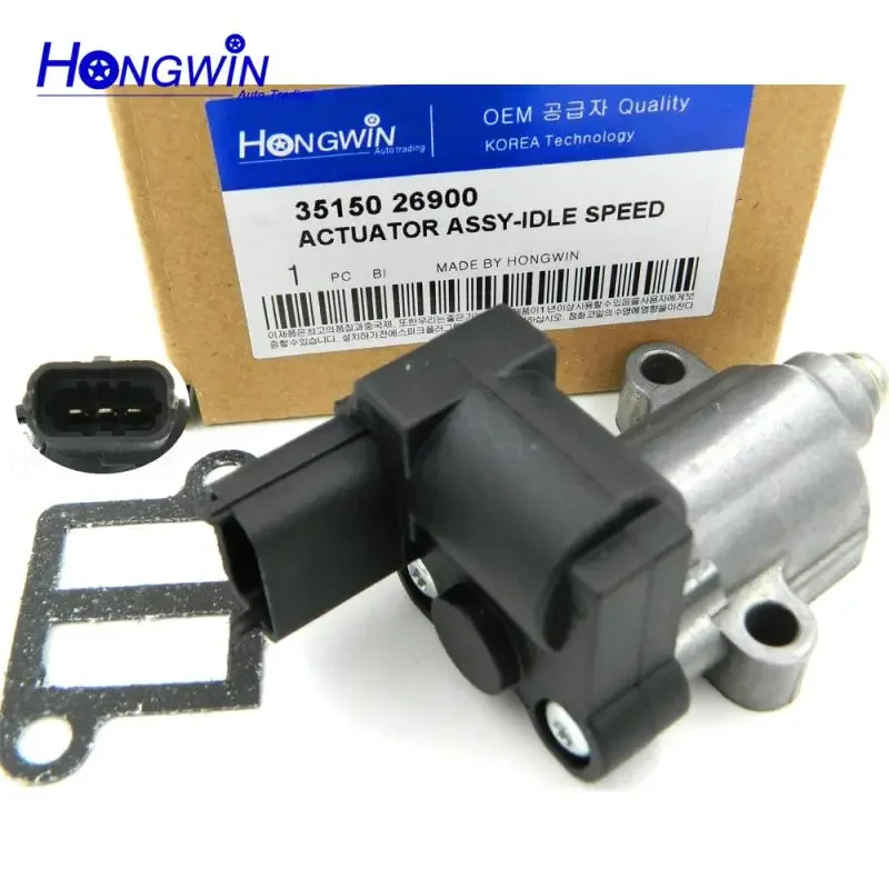

Клапан управления холостым воздухом IAC 3515026900 35150-26900 для Hyundai Accent Kia Rio Rio5 L4 1.6L 2006-2011 AC4417 231126 AC587 1263403