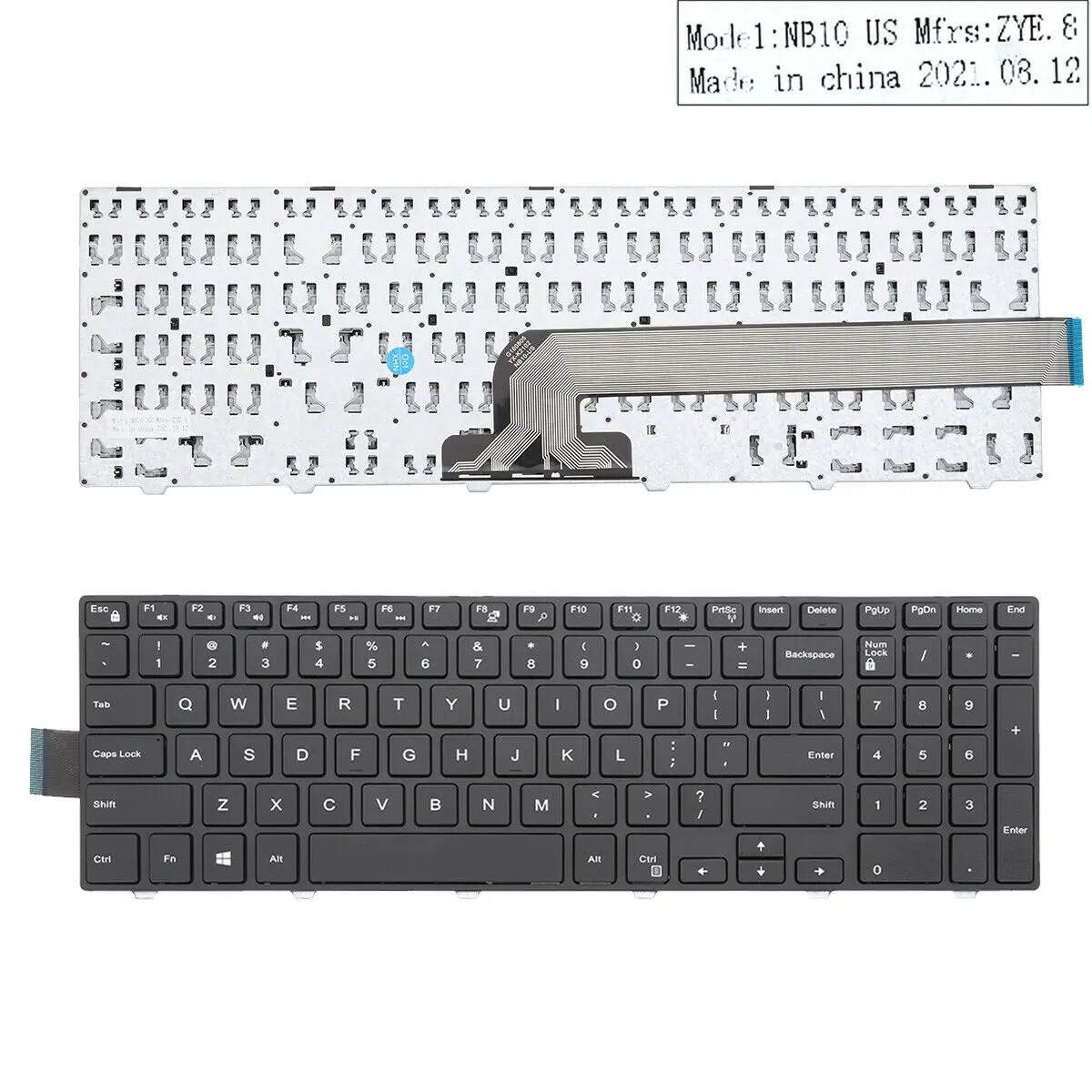New US Layout Keyboard For Dell Inspiron 15 3000 5542 3541 5547 BLACK US