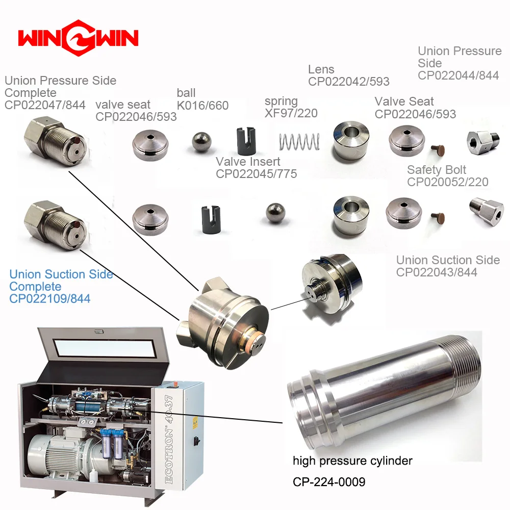 BHDT CP-224-0009 Запасные части для гидроабразивной резки цилиндр высокого давления