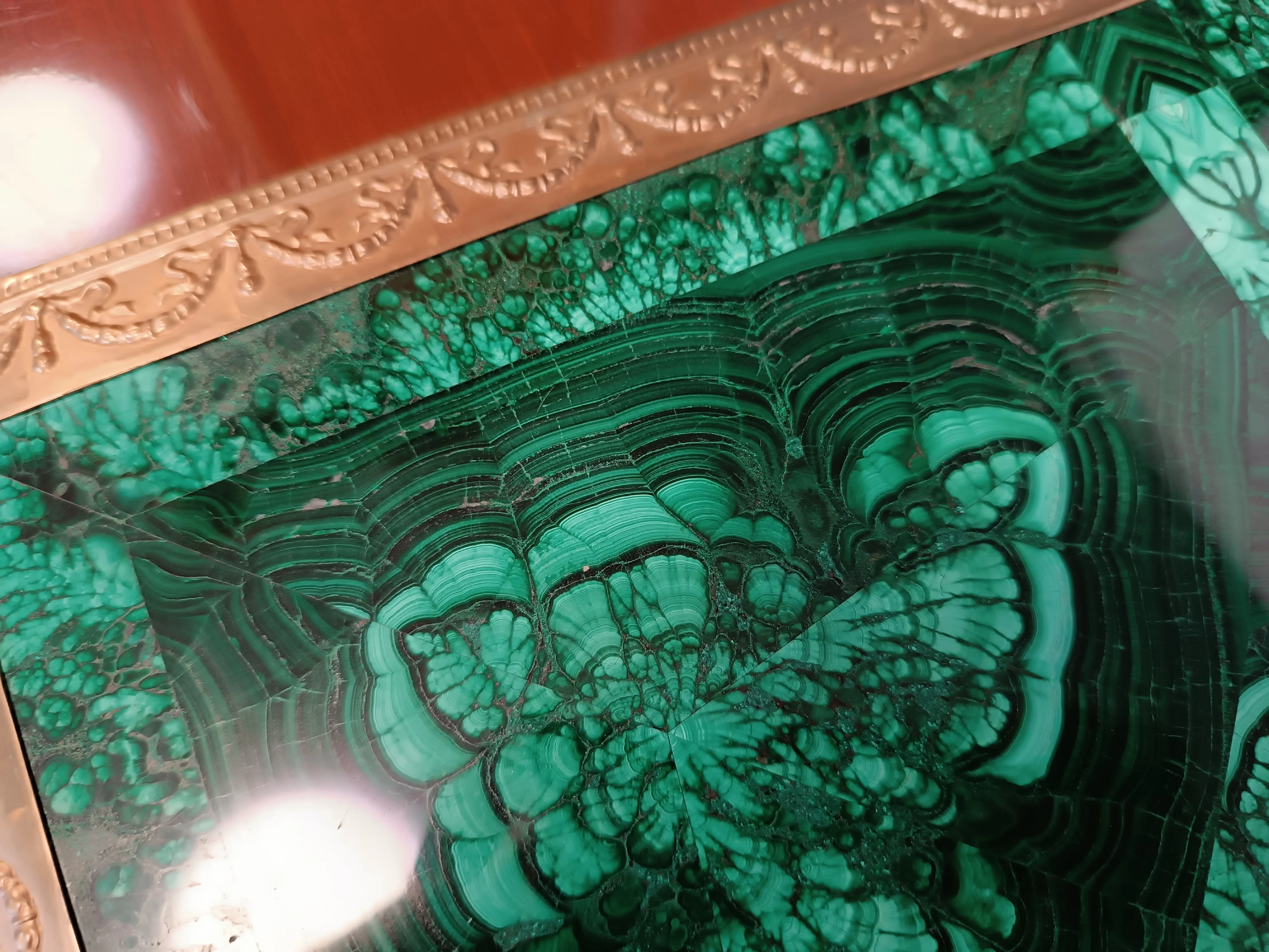 Стол Журнальный малахитовый