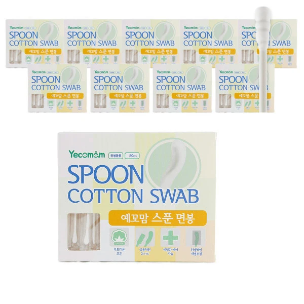 Ye-Kaw mom sign ложка для новорожденного swab 80 Штук X 10 штук baby N