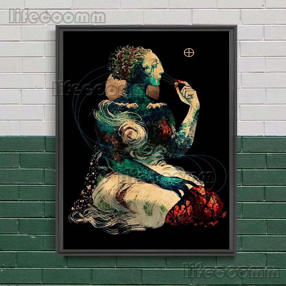 Абстрактная антроморфная Планета Земля Юпитер Нептун венерина художественный