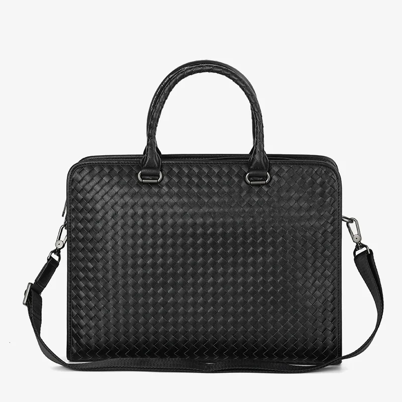 Bv Bottega Veneta Style Copy1:1 2024 Новая Плетеная Мужская Сумка Из Кожи Через Плечо