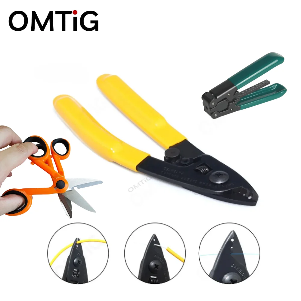 

Набор инструментов для оптического волокна 3 в 1 волоконно-оптический Стриппер, фотокевларовые ножницы и плоскогубцы с двумя отверстиями