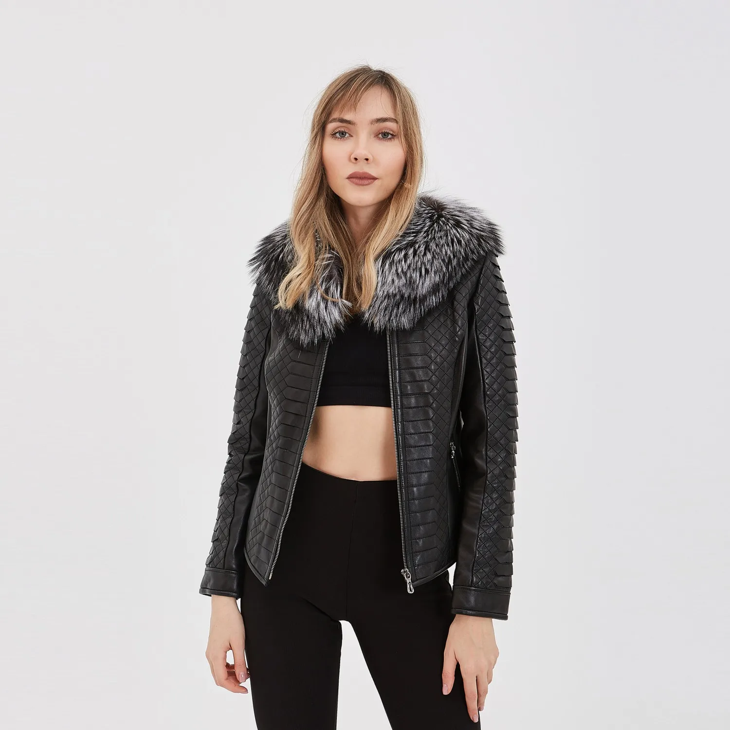 Tamer Tanca Женские кожаные пальто