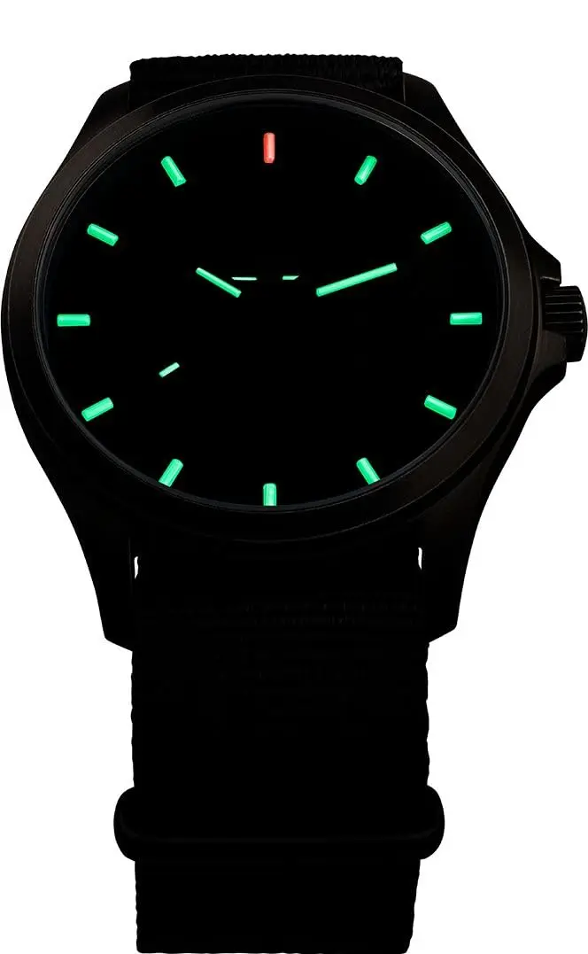 [Tracer] часы P67 для офицера Pro GunMetal Blue 108632 мужские черные