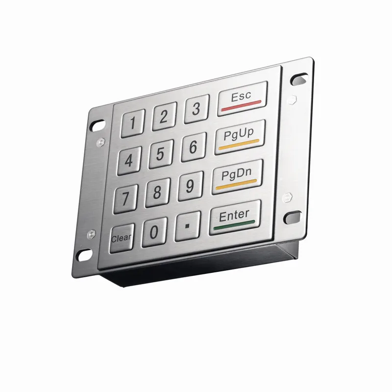 16 Keys Waterproof Panel Mount Vandal Proof Rugged Metal Keypad For Parcel Locker Vending Machine Kiosk enlarge