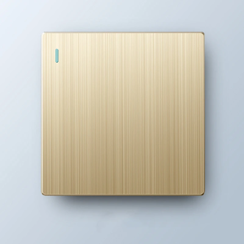 

YEEKPORT Ультратонкий золотой переключатель 86 мм 1/2/3/4 клавиши