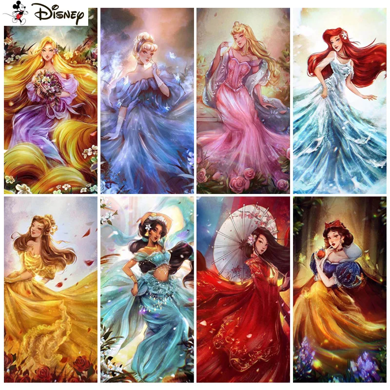 

Алмазная 5d картина «мультяшная принцесса», «сделай сам» Дисней, вышивка крестиком, квадратная, круглая, ручная работа, стразы