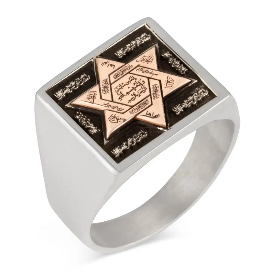 Мужское квадратное серебряное кольцо 925 пробы