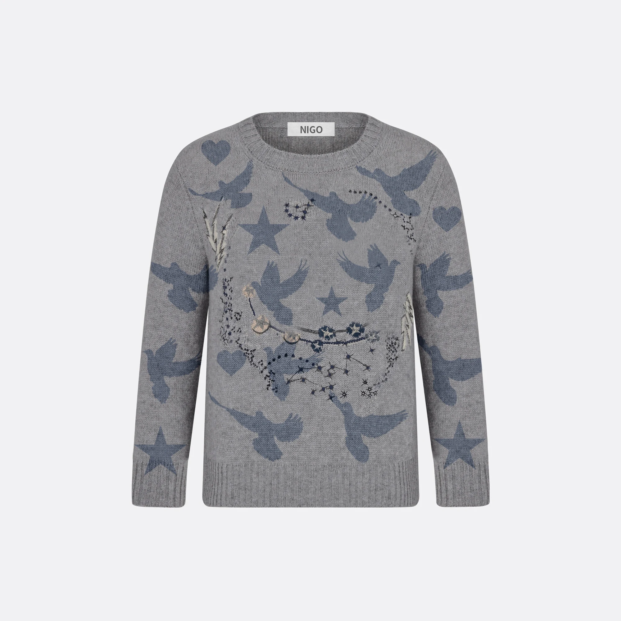 

NIGO Children's Printed Long Sleeve Casual Pullover Sweater #nigo38585
