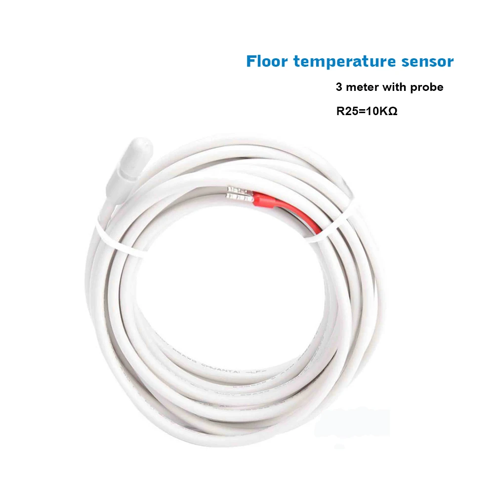 NTC 10K Indoor 3 meter cable floor heating sensor waterproof probe for heating thermostat