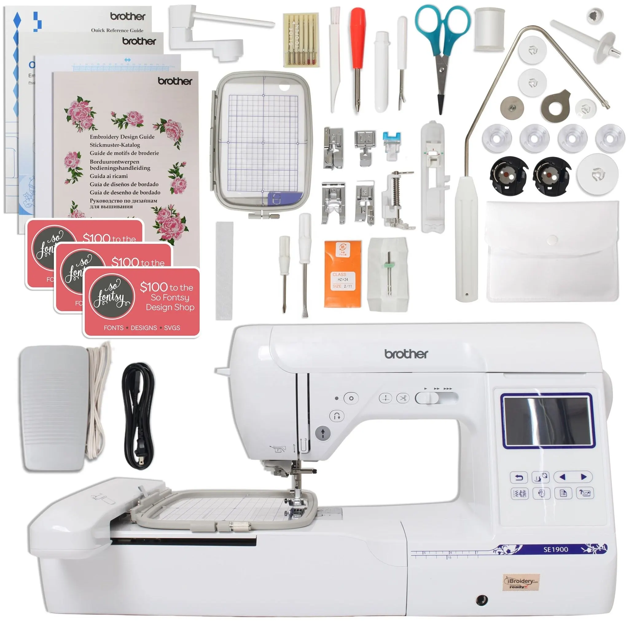 

(NEW) SUMMER SALES DISCOUNT ON Buy With Confidence New Original Activities Brother SE1900 Sewing and 138 including Designs Embro