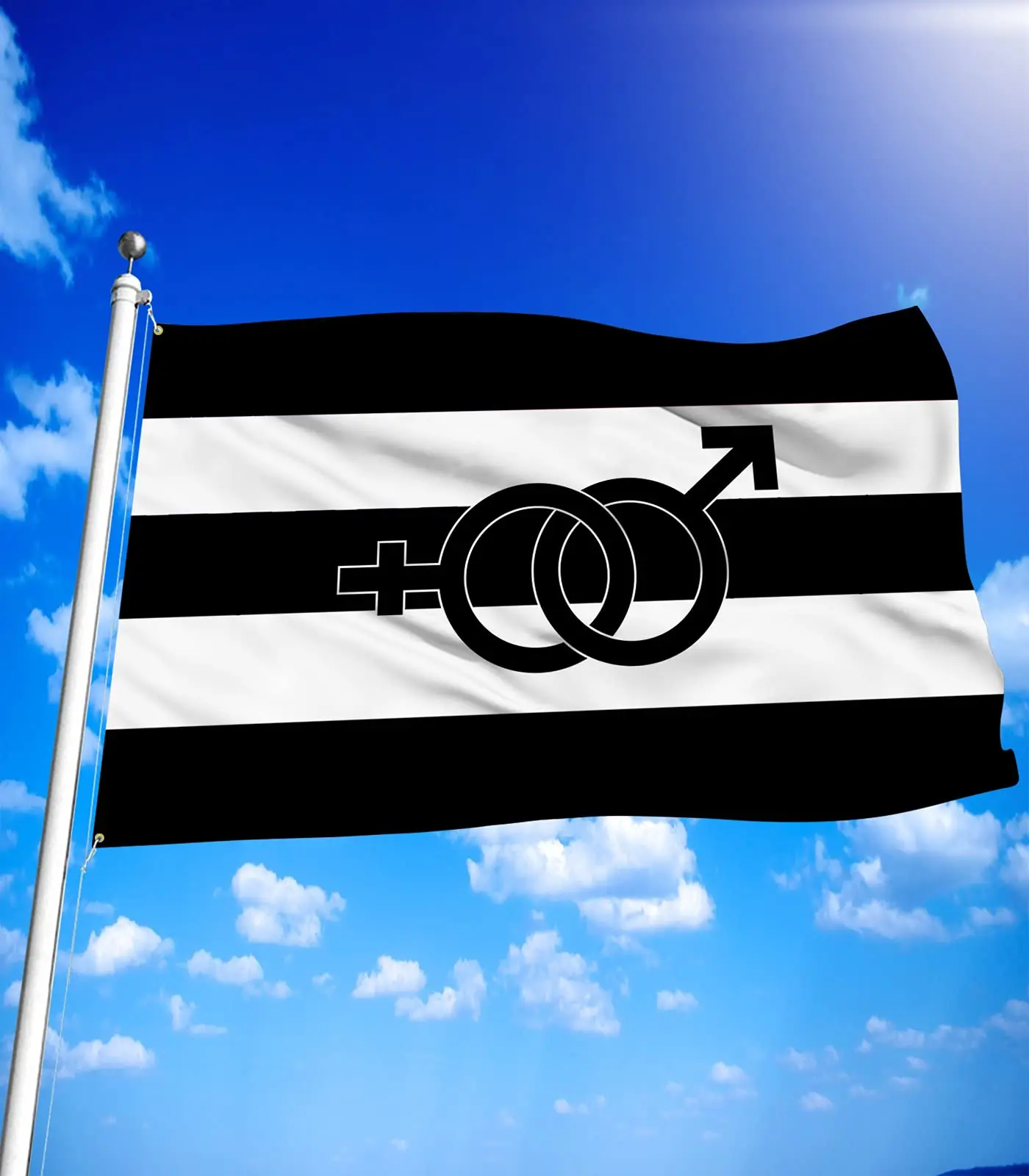 Прямая поставка гетеросексуальные флаги из 100% полиэстера