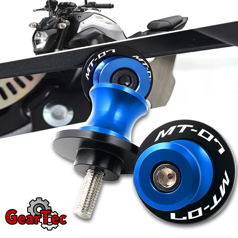 

For YAMAHA MT07 MT 07 FZ07 Tracer 7 2014-2020 2019 Motorcycle Accessories CNC Aluminum 6mm Swingarm Spool Slider Stand Screw