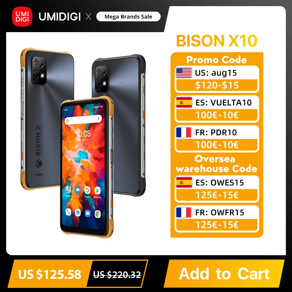 In Stock UMIDIGI BISON X10 / X	