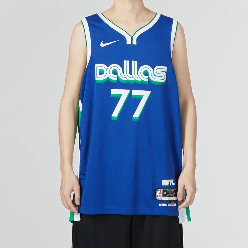 Мужская уличная одежда Nike NBA Luka Doncic Dallas Mavericks City Edition Swingman Jersey Rush Blue DO9590-497