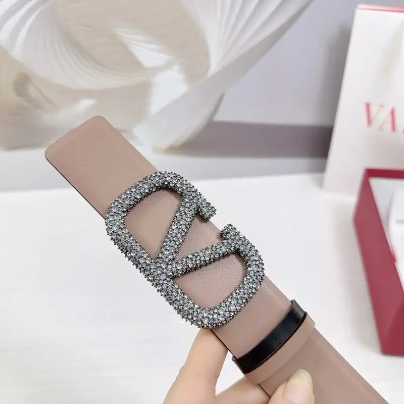 ln Стиль Ремень Dior Valentino Двусторонняя Головка Яловичная Кожа Ткань Медная