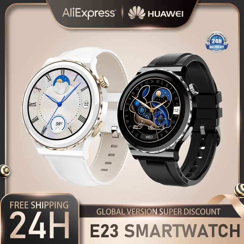 

Huawei E23 Smartwatch Women NFC Blood Oxygen Heart Rate Monitor Bluetooth Call Bioceramic Body Luxury Lady Watch Android 2023