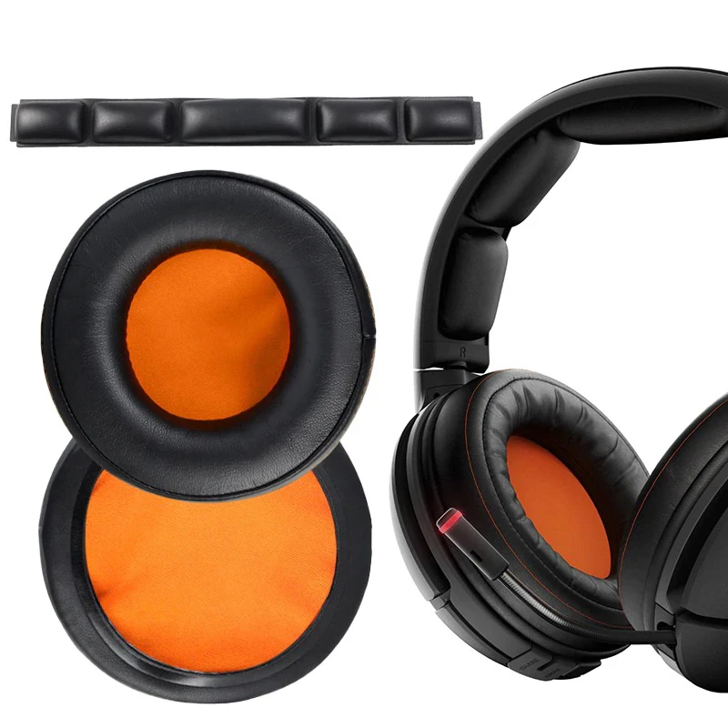 

Replacement Ear pads Cushion Cup Cover Earpads Headband for SteelSeries Siberia 840 800 wireless Headphones