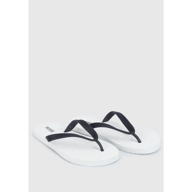 ProvoQ Бело-темно-синие мужские пляжные тапочки