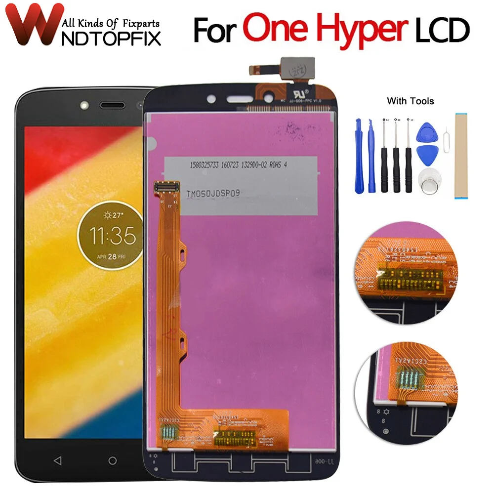 ЖК-дисплей для Motorola Moto C Plus, экран с дигитайзером в сборе для Moto C CPlus LCD XT1721, XT1722, XT1723, XT1724, ЖК-дисплей