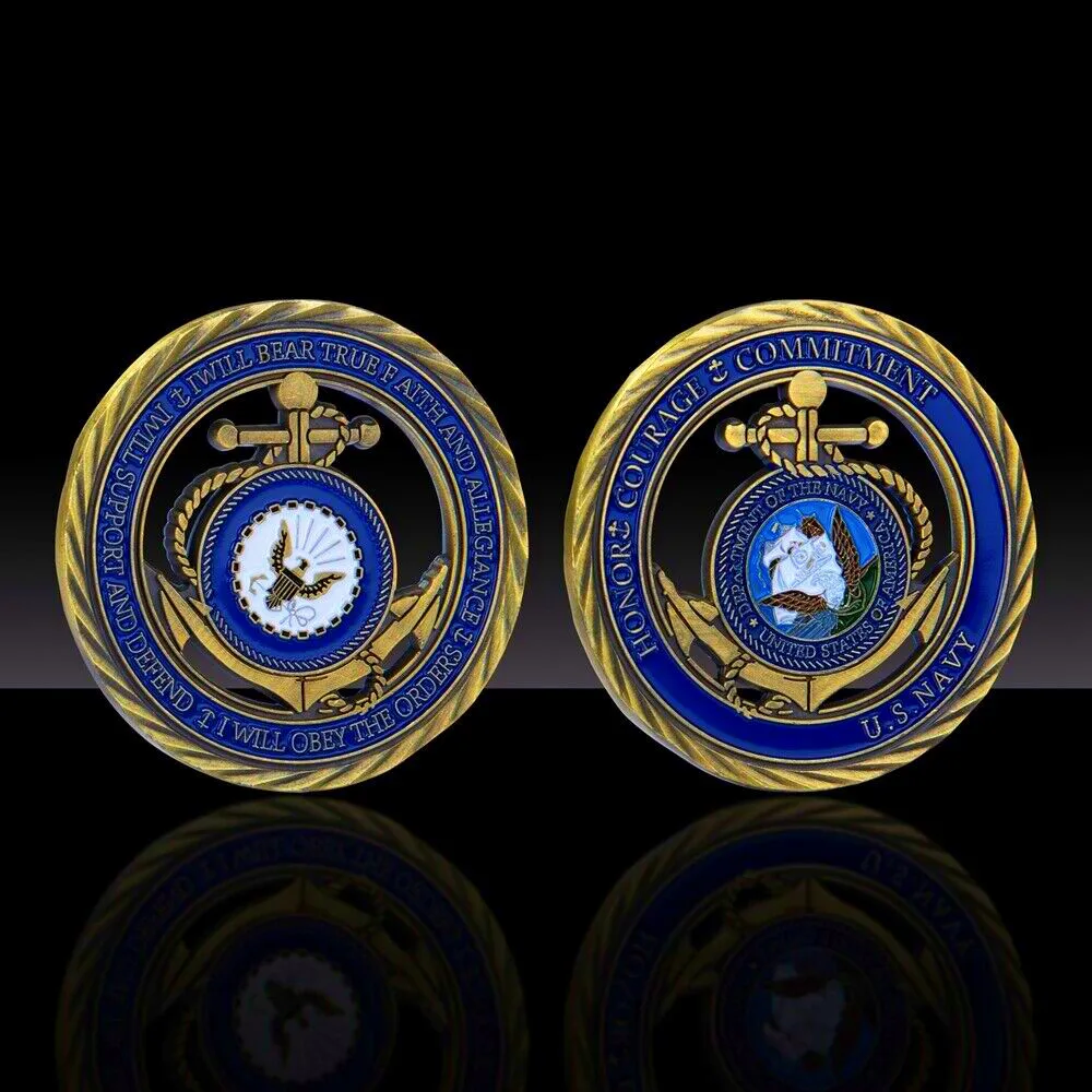 Монета вызова ВМС США Военный коллекционный медальон