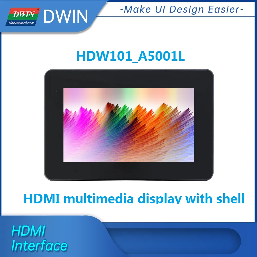Enlarge New Arrival Dwin 10.1 Inch 1024xRGBx600 16.7M Colors IPS Screen Capacitive Touch Panel HDMI Multimedia Display HDW101 _A5001L