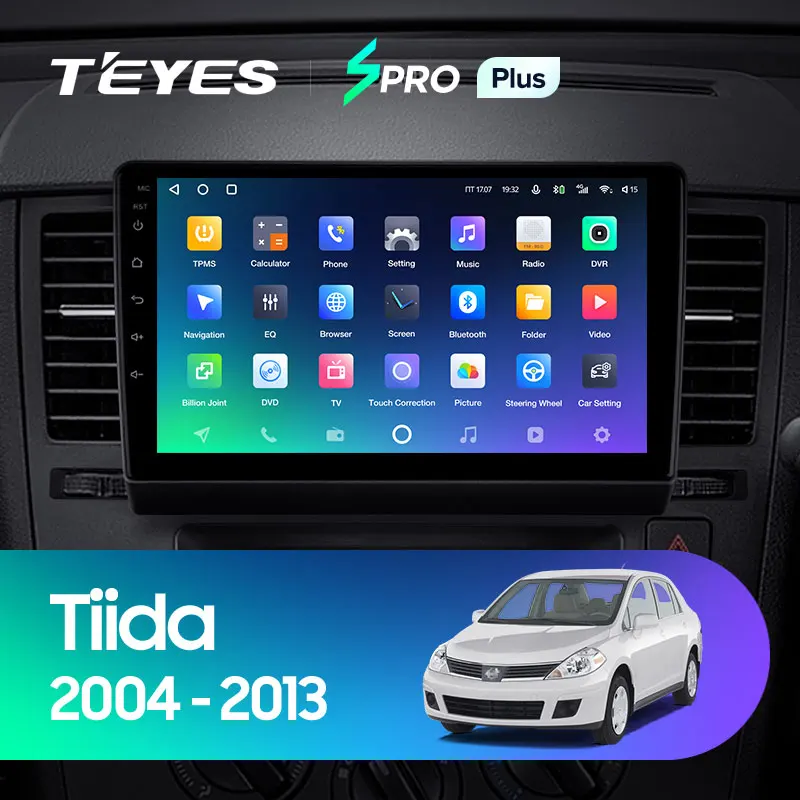 TEYES Тиайс SPRO Plus Штатная магнитола For Ниссан Тиида C11 Nissan Tiida 2004 - 2013 Android 10 до 8-ЯДЕР 6 +
