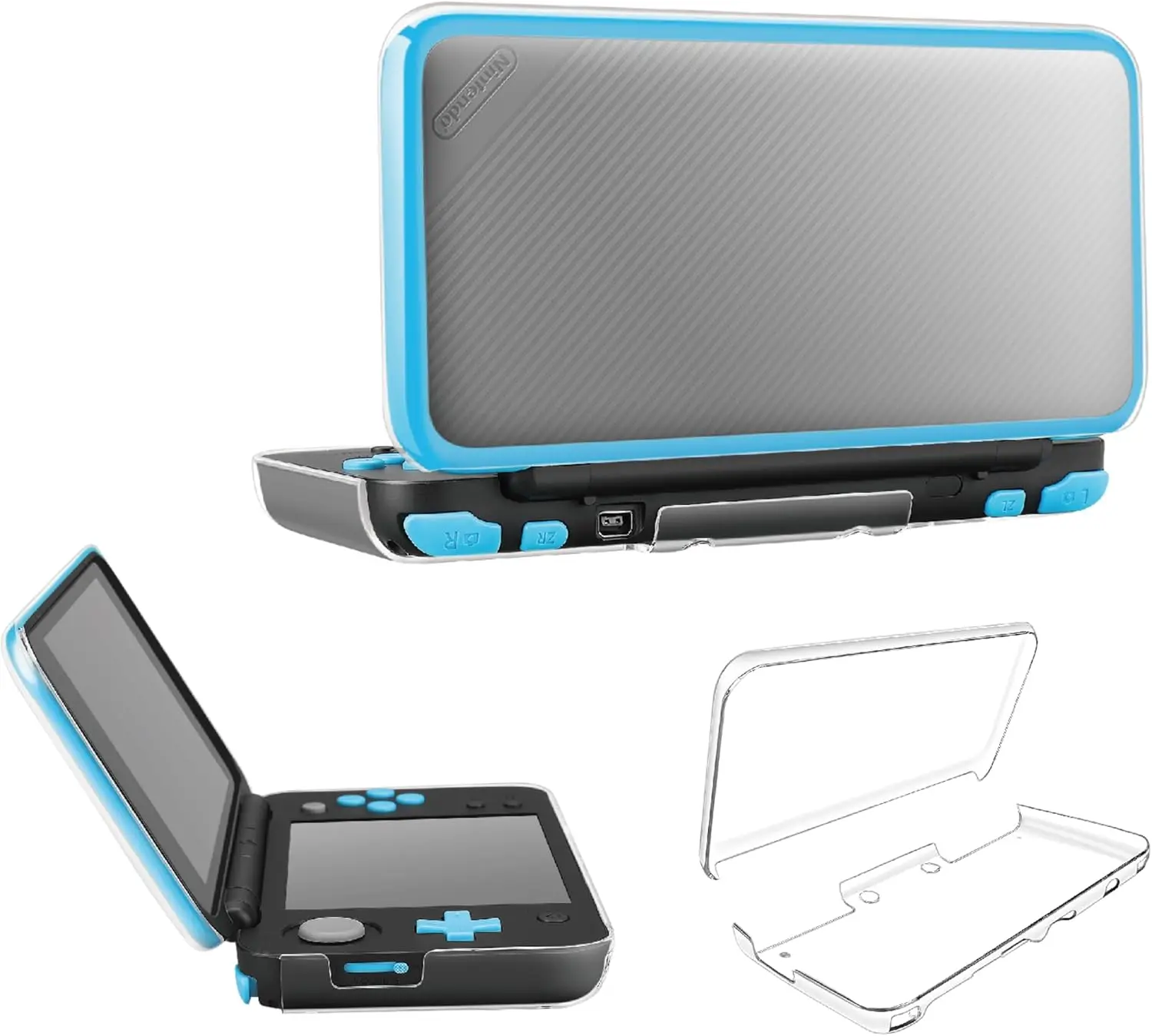 TNP Новый чехол для Nintendo 2DS XL LL — кристально прозрачный жесткий защитный ультра