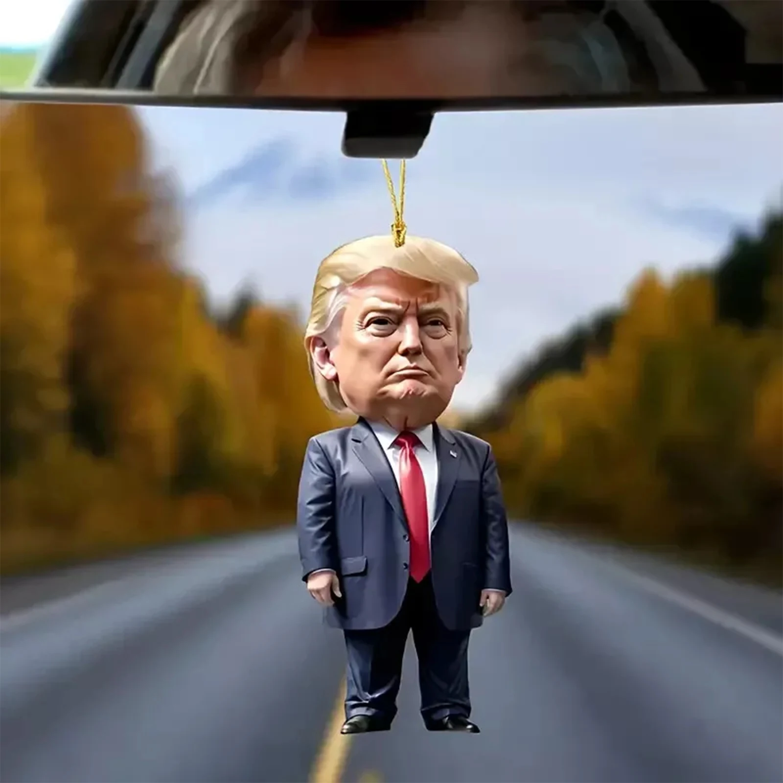 Патриотическое украшение Trump Won 2024 Рождественский акриловый елочный декор