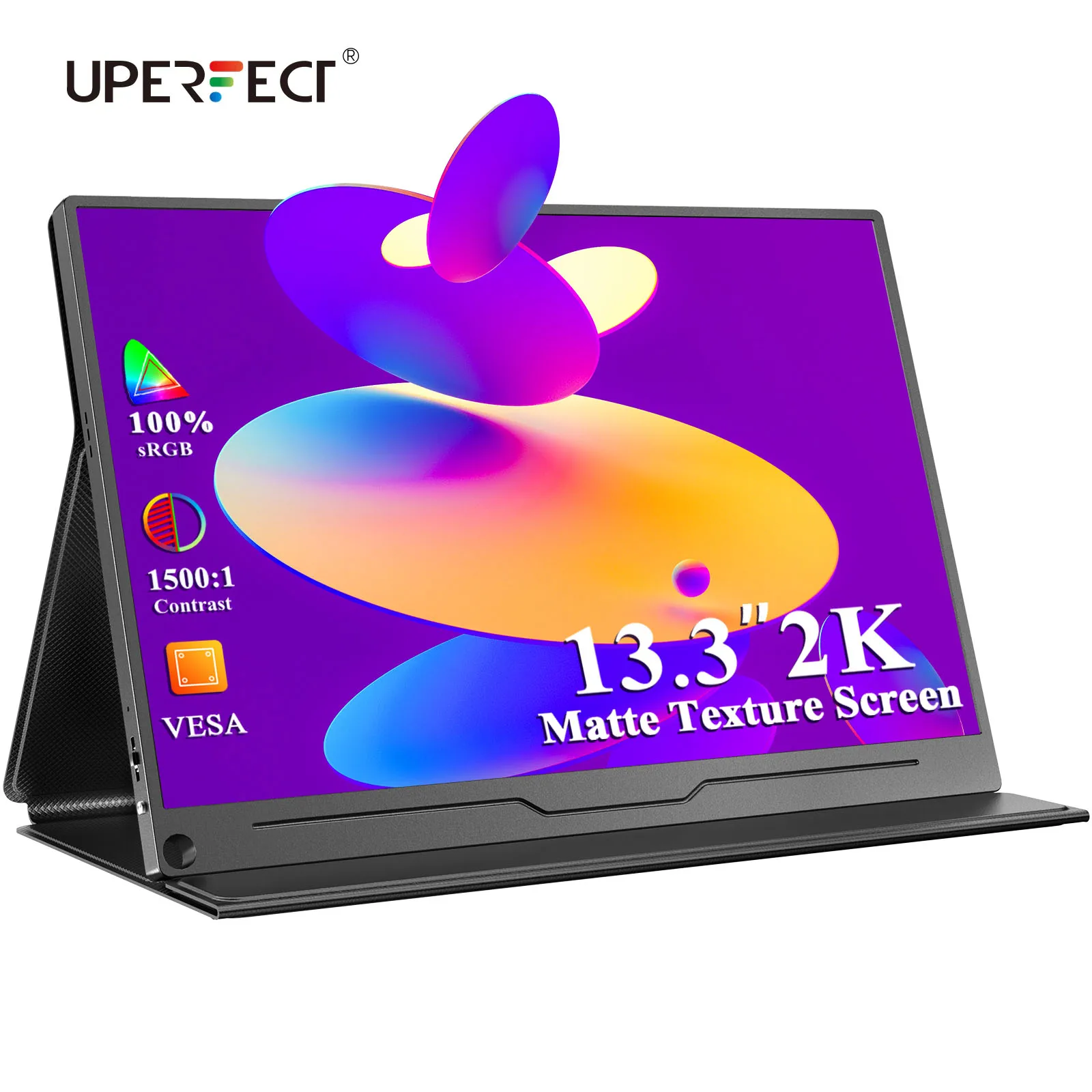 

UPERFECT 13,3 дюймовый портативный монитор для геймеров USB Type C HDMI-совместимый компьютер 2K IPS экран для Ps4 переключатель для телефона ПК