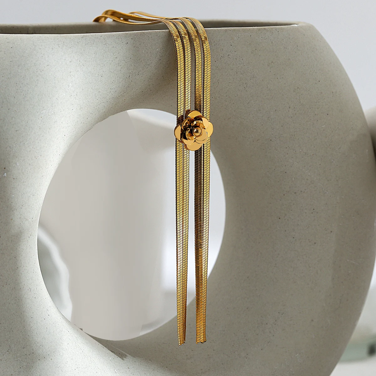 Трендовая многослойная цепочка Greatera из нержавеющей стали чокер для женщин