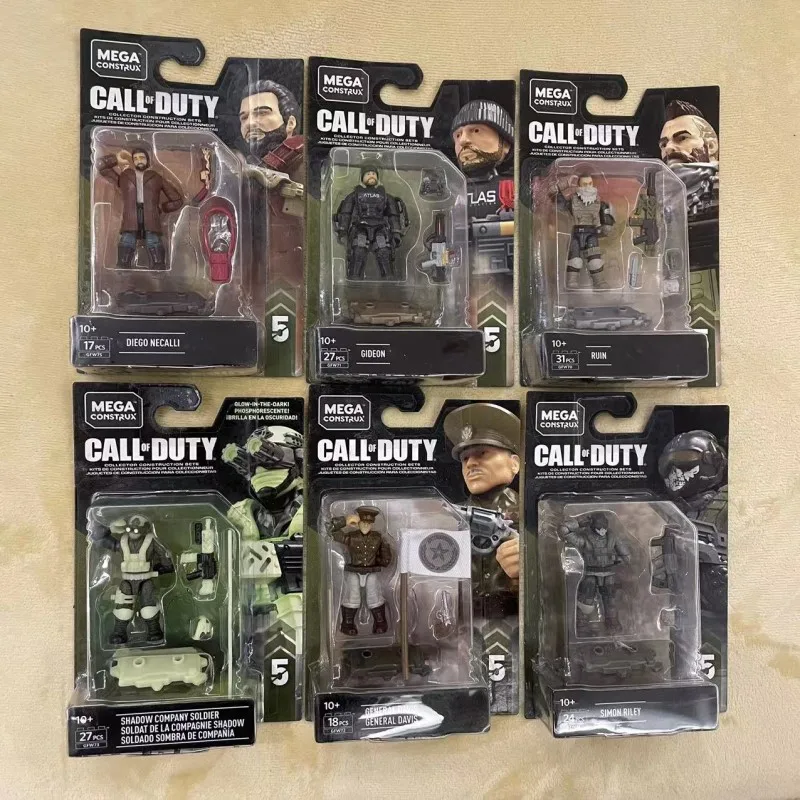 

MEGA Construx COD CALL OF DUTY SIMON RILEY SHADOW COMPANY SOLDIER GIDEON GENERAL DAVIS RUIN DIEGO NECALLI Figure