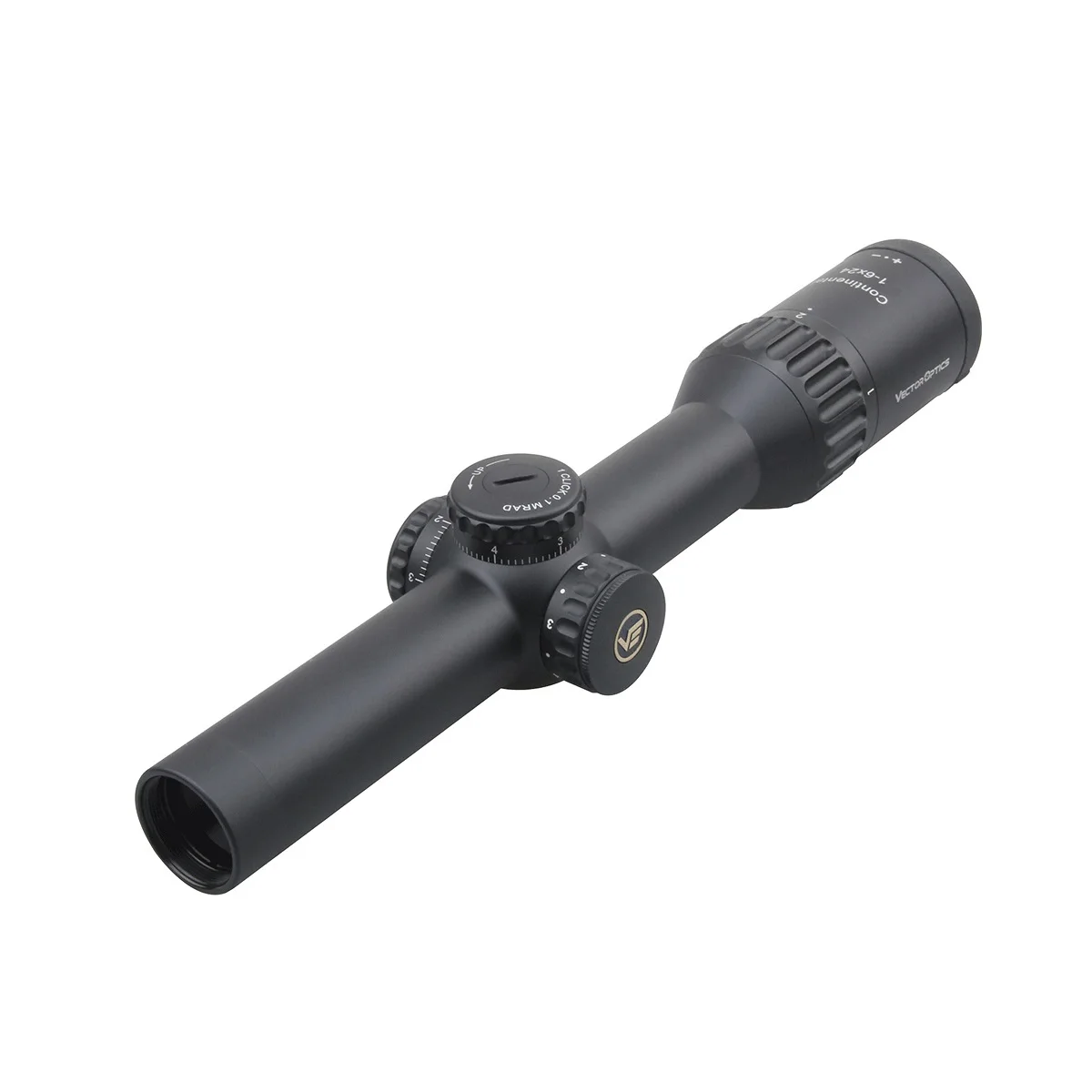 Оптический прицел Vector Optics Continental 1-6x24 Tactical, сетка Tactical Dot Mil, 30 мм, тактические барабаны, азотозаполненн