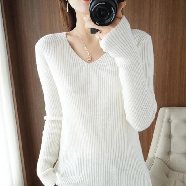 

Suéter holgado informal de Cuello medio alto para mujer, Jersey de manga farol de color sólido, a la moda, otoño e invierno, 202