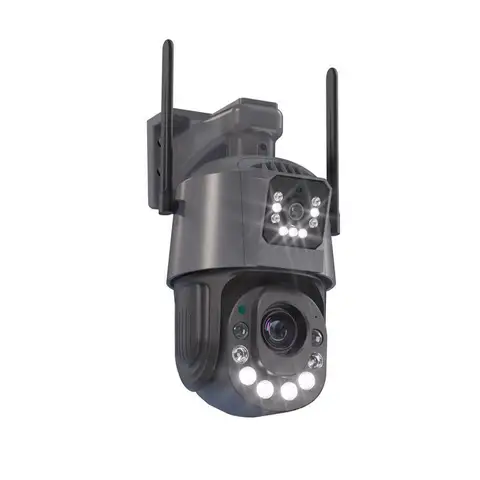 4K 6MP двусторонняя аудиосвязь двойной объектив PTZ Wifi камера наружная 50-кратный оптический зум AI обнаружение человека