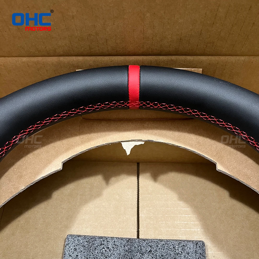 Фото Руль OHC Custom для Jeep Wrangler JK/JKU 2011-2016, кожаный, перфорированный №2