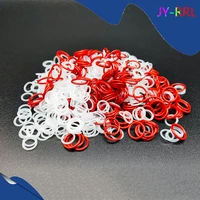 100pcs 1 8mm thickness silicon rubber o ring sealing od 1 830mm redwhite heat resistance o ring seals gaskets