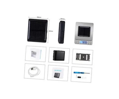 GPS/Beidou маячок для машины ТрэкФон ТА/24 (черный) (F1584EU) с батареей и солнечным аккумулятором. Инструкция на русском - GPS