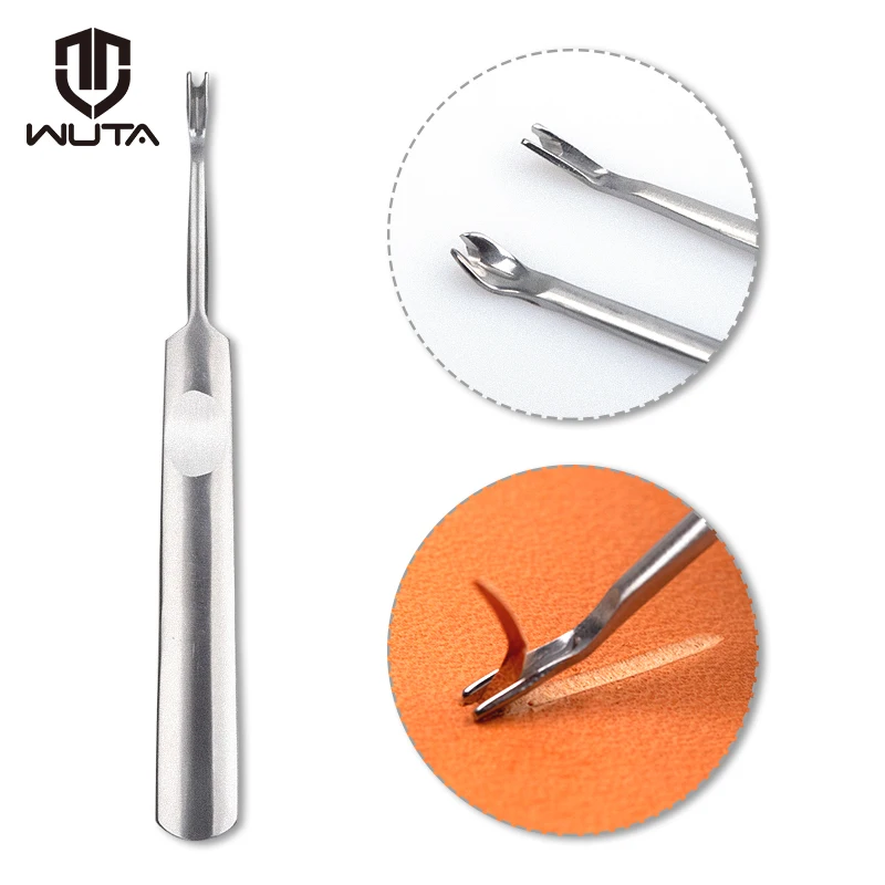 WUTA Leather Tools Groover Skiving Tool Edge Bevelers Trenching Device DIY Hand Craft Working Tool Wallet Crease Folded Line
