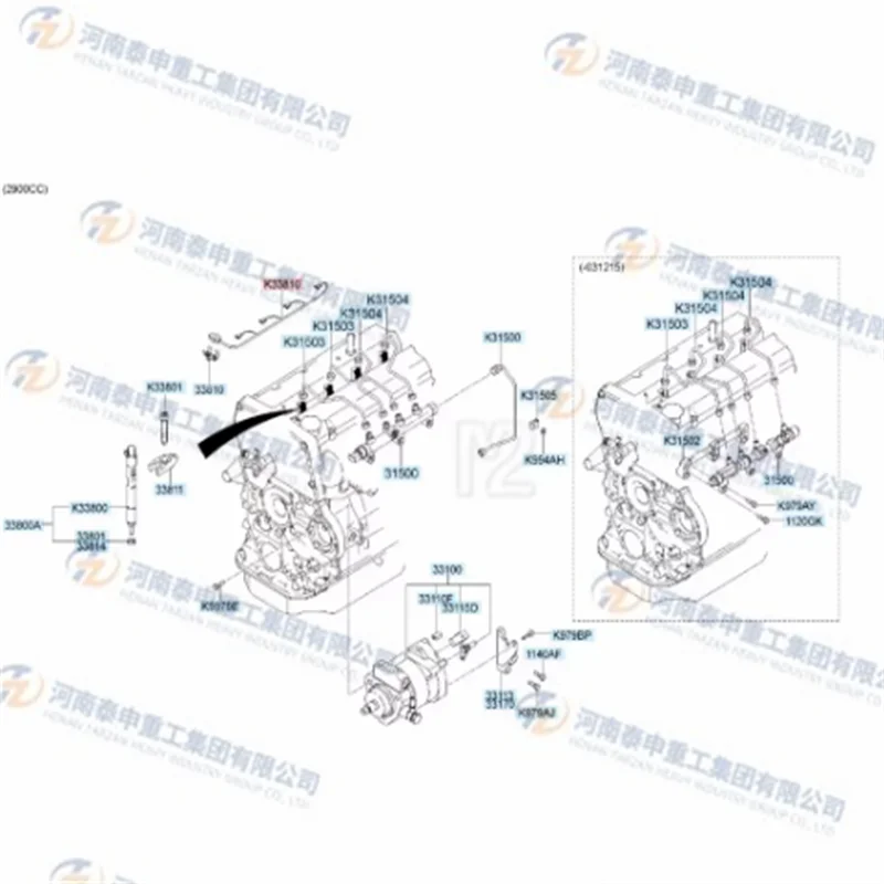 Проводка шайбы топливной форсунки для Hyundai Terracan 2 9 л J3 оригинальная вилка жгута