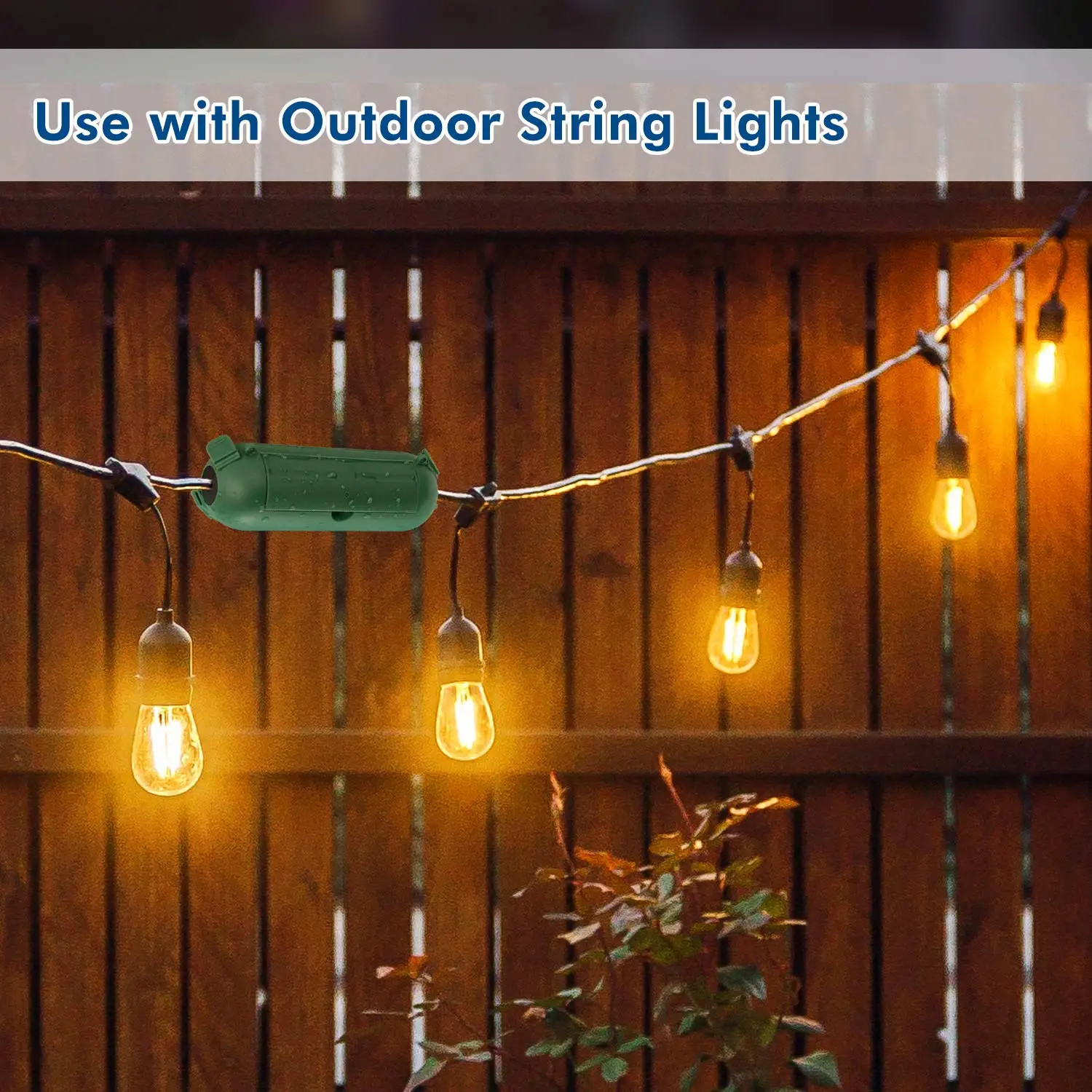 

1PC Outdoor Extension Cord Safety Junction Box Cover with Waterproof Seal to Protect Outdoor Christmas Holiday Decoration Light