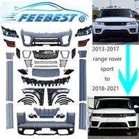 upgrade kit facelift conversion bumper bodykit auto parts for 2013 2017 land rover sport to 2018 2021 range rover l494 svr