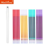 40pcs water erasable pen refill water soluble fabric marker pen for patchwork fabric pu leather cross stitch mark sewing tools