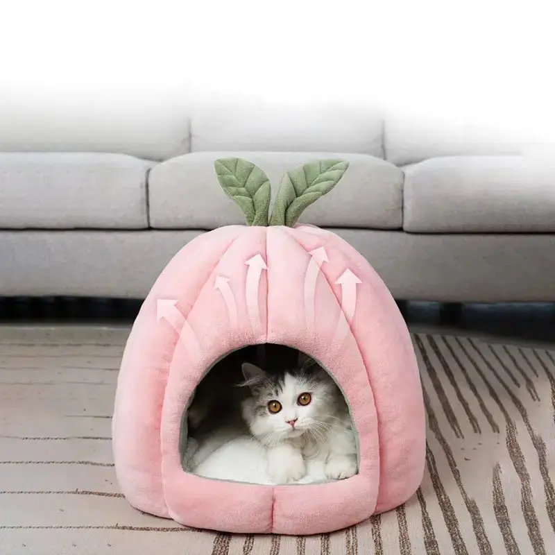 

Pet Condo In Super Plush Self-Warming Material For Small Dogs And Cats