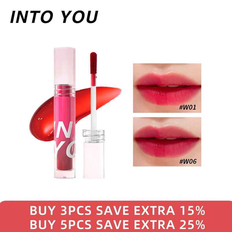 INTO YOU Liquid Lipstick Velvet Matte Lips Long Lasting Non Sticky Lip Gloss 6 Colors Lip Tint Makeup
