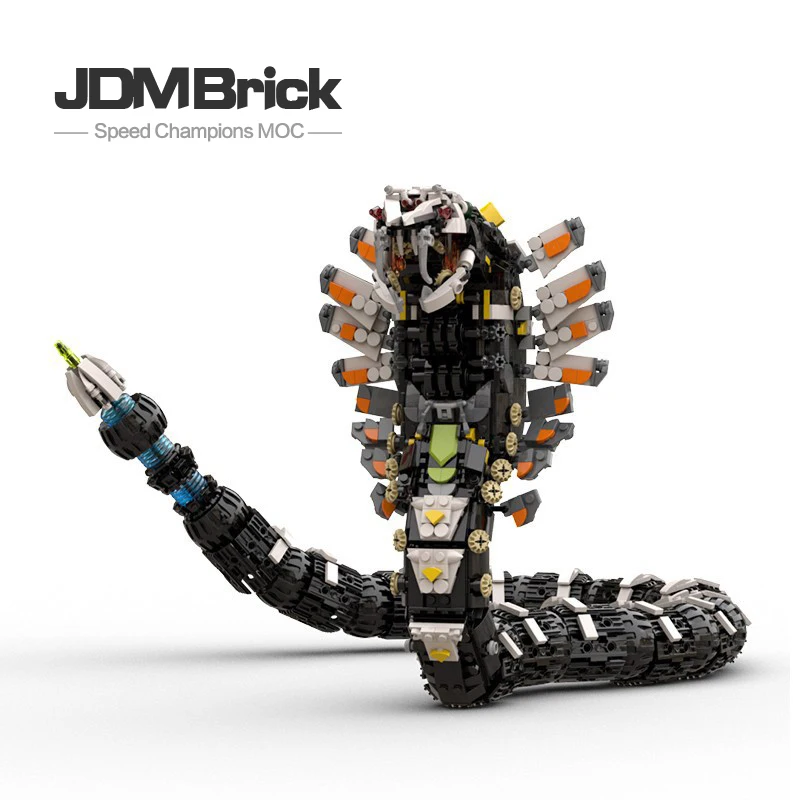 

MOC-124102 Creative Model of Chinese Building Block Assembly for Toothed Beast Mechanical Snake Monster