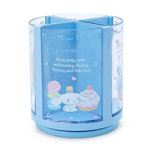 Подставка для ручек Sanrio Синий Саксофон Пластиковая Cinnamoroll Вращающаяся на 360